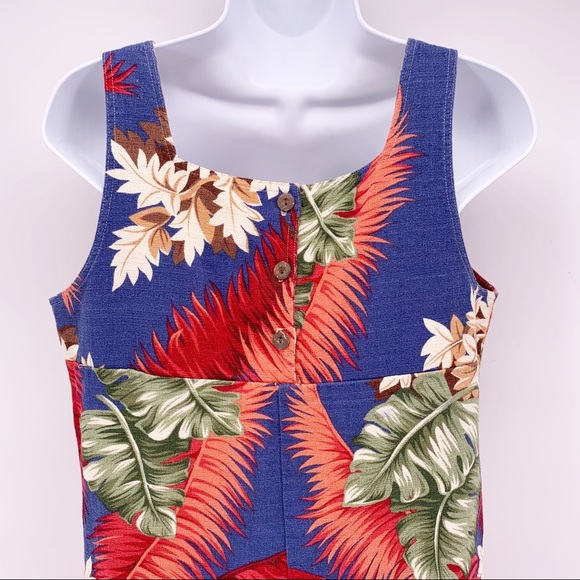 VINTAGE Wild Ginger Hawaiian Sleeveless Mini Dress Size Medium - Picture 6 of 6
